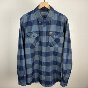 Dixxon Flannel Company The Wrench Men's Size Large Blue Gray Long Sleeve Shirt